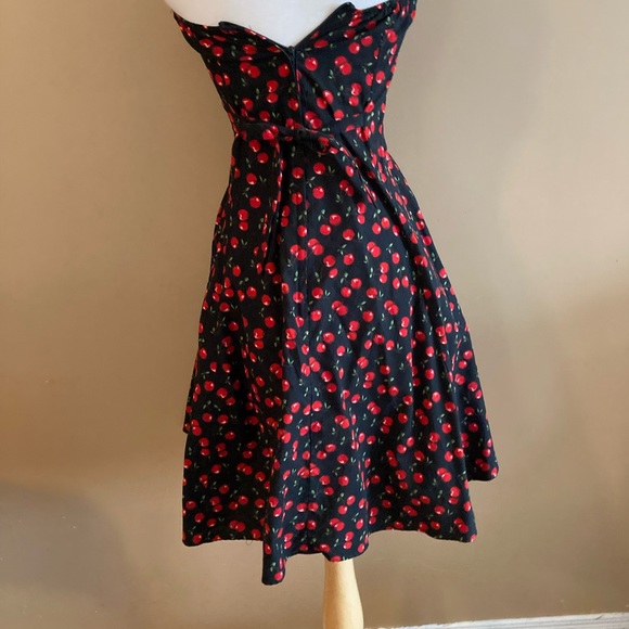 Cute cherry print summer dresss - Picture 4 of 6
